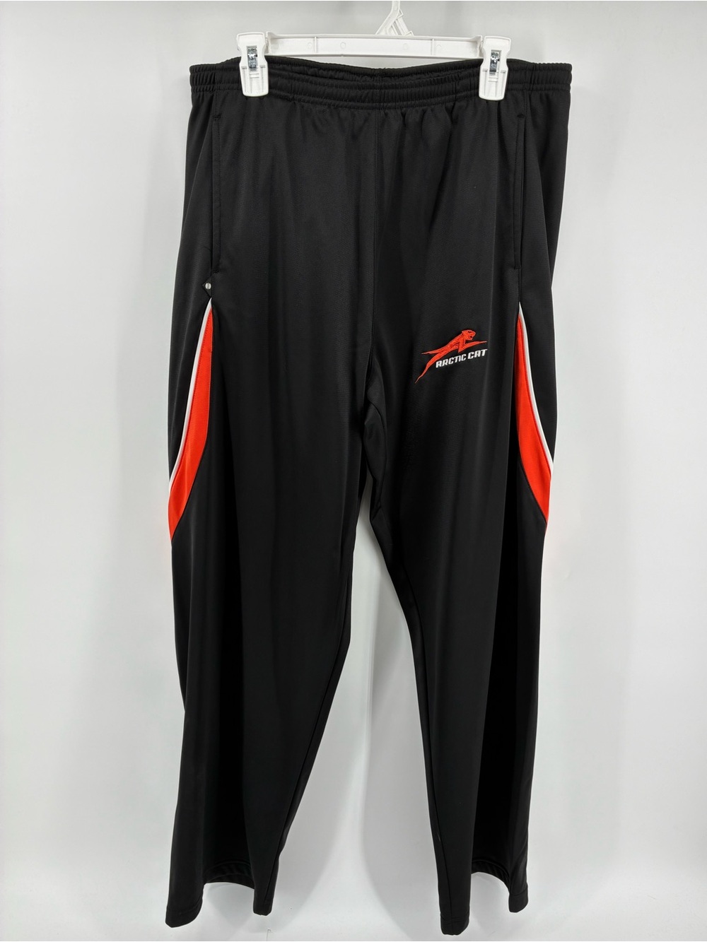 Holloway Black Athletic Pants with Orange Logo